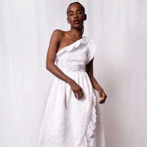 *NWT* BATSHEVA eyelet white dress